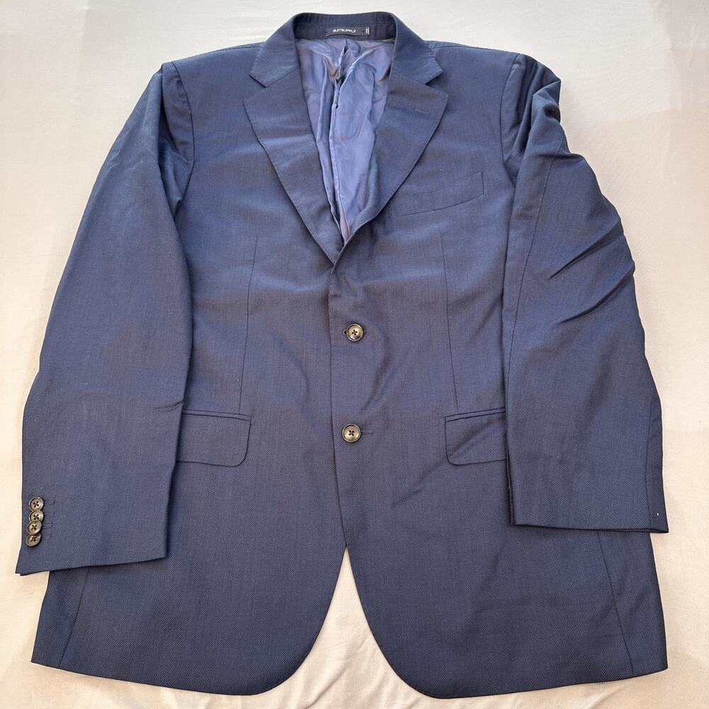 Suitsupply Jacket Mens‎ 56 US 46 Blue Sienna Vitale Barberis Canonico Blazer